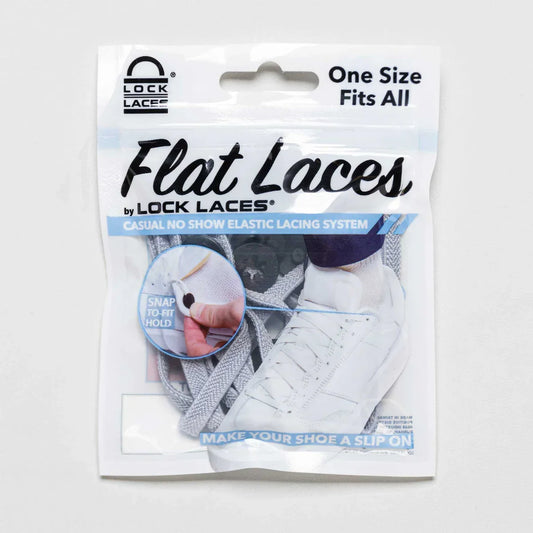 Lock Laces Flat Laces gray