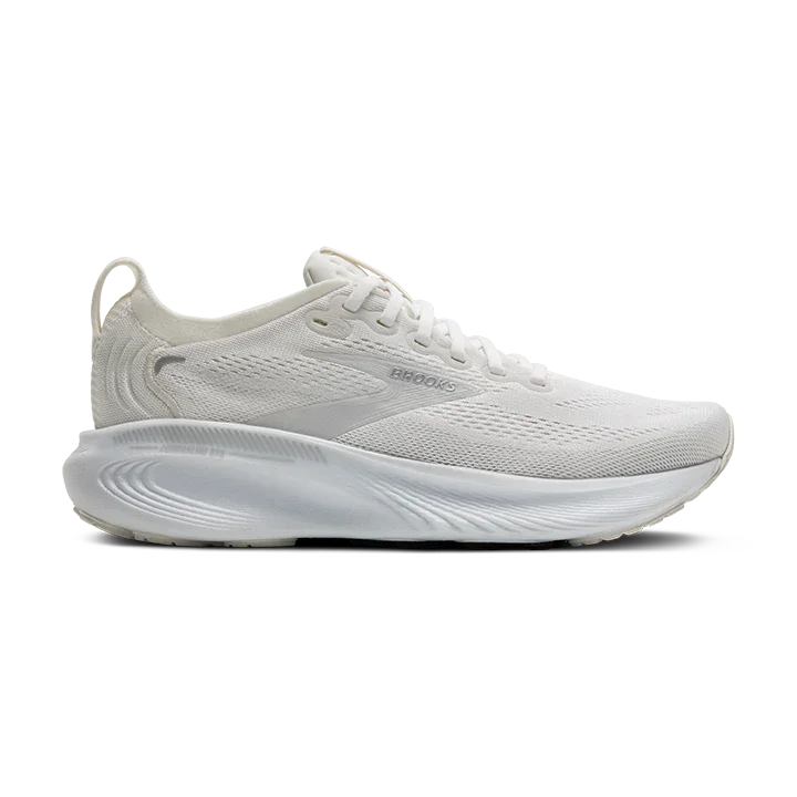 White running shoe on a white background