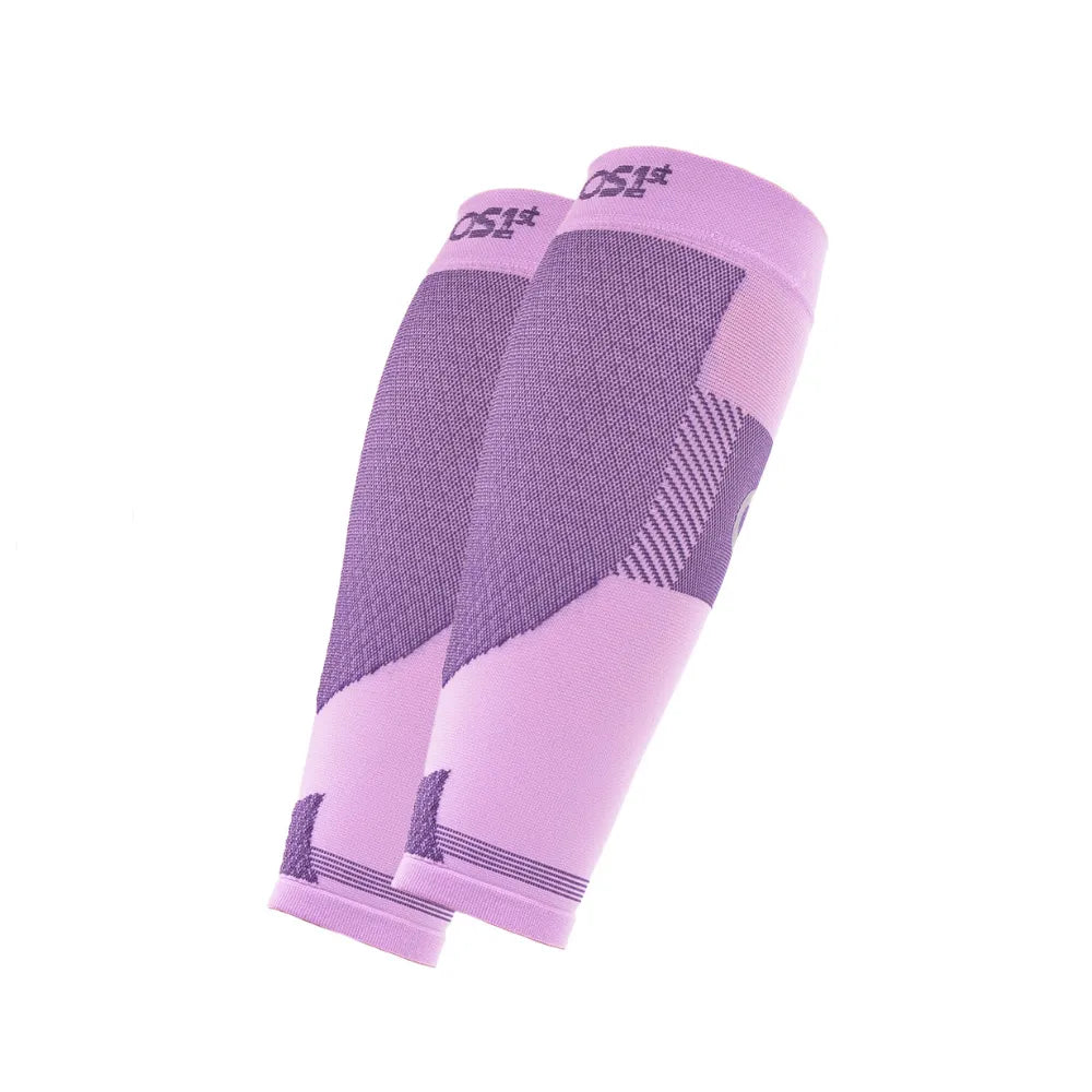 purple calf sleeves on white background