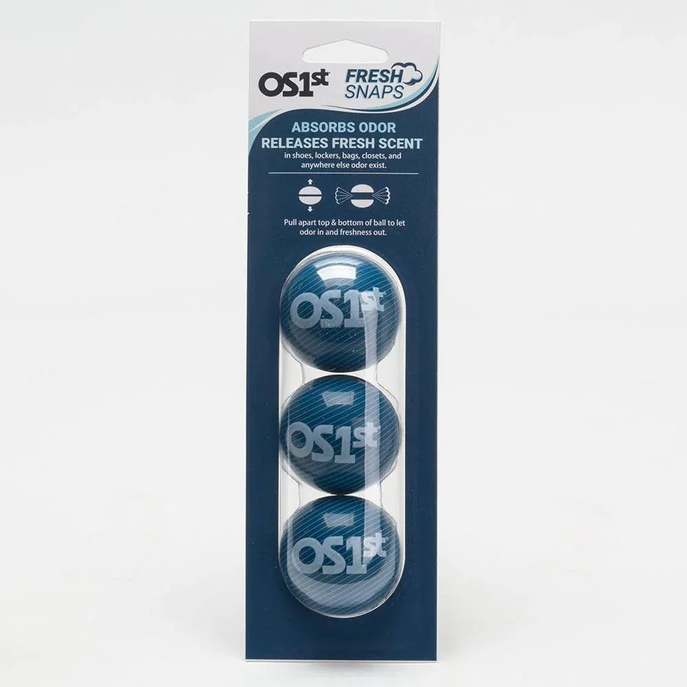OS1F Fresh Snaps packaging with two blue snaps on a white background
