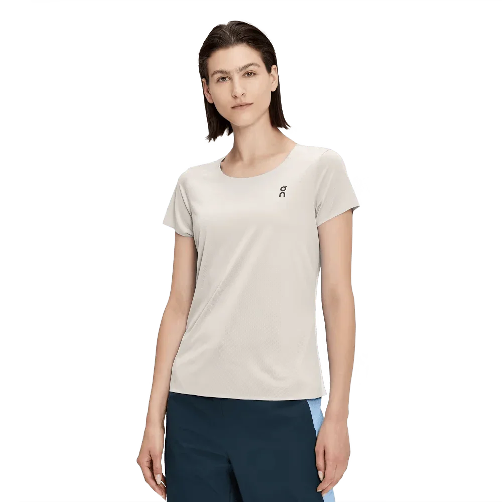 On Women's Performance-T - Pearl Undyed White Color