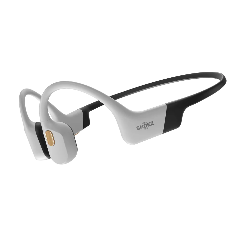 OpenSwim Pro - Shokz New White Black and Gold Color