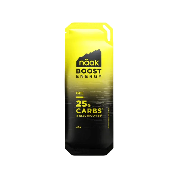 Naak Boost Energy Gel with 25 grams of carbohydrates and Electrolytes